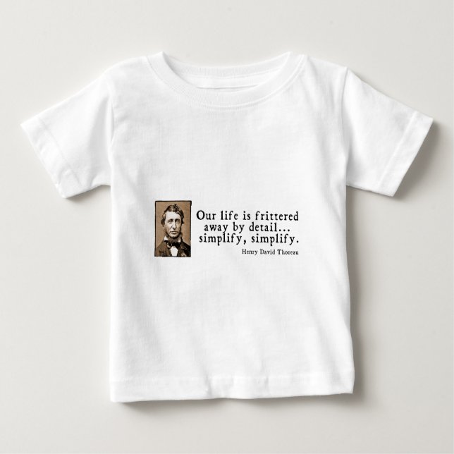 Henry David Thoreau - vereinfachen Sie, Baby T-shirt (Vorderseite)