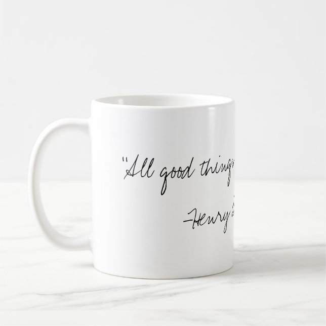 Henry- David Thoreauzitat-Tasse Tasse (Links)