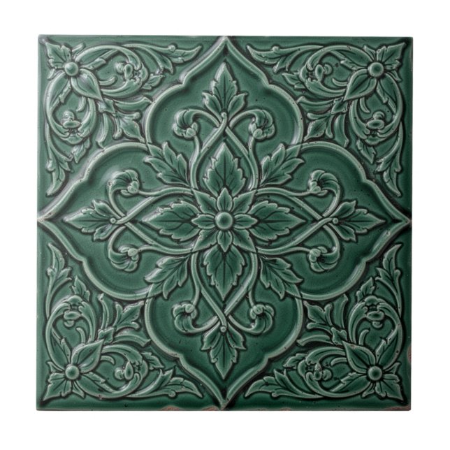 Henry Dearle persisches Blumenmuster Blumenmuster Fliese (Vorderseite)