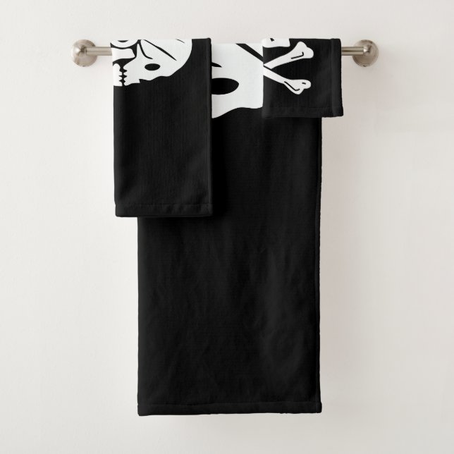 Henry Every Flag Pirate Flag Badhandtuch Set (Insitu)
