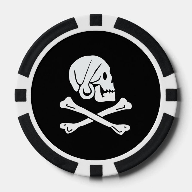Henry Every Flag Pirate Flag Pokerchips (Vorderseite)