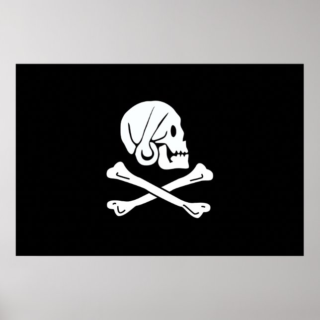 Henry Every Flag Pirate Flag Poster (Vorne)
