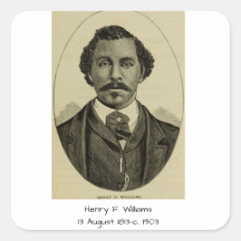 Henry F. Williams Quadratischer Aufkleber