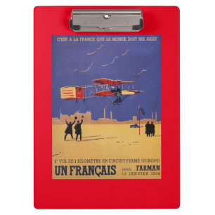 Henry Farman fliegt bei Issy-les-Moulineaux Klemmbrett