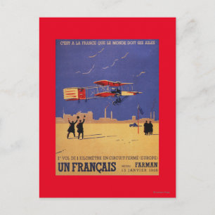 Henry Farman fliegt bei Issy-les-Moulineaux Postkarte