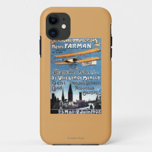 Henry Farman fliegt das Flying Man Promo Poster Case-Mate iPhone Hülle