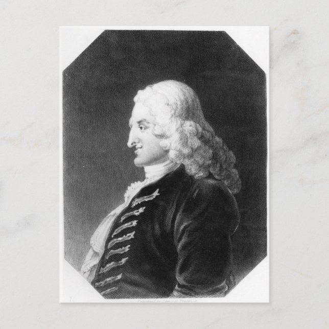 Henry Fielding graviert von Samuel Freeman Postkarte (Vorderseite)