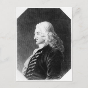 Henry Fielding graviert von Samuel Freeman Postkarte