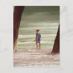 Henry Fishing 1990 Postkarte