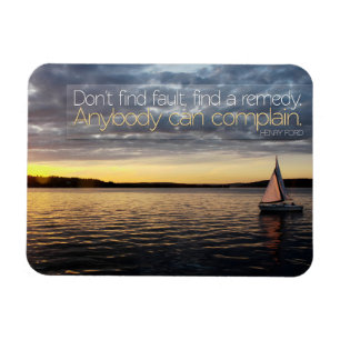 Henry Ford Inspiration Zitat "Finde ein Mittel" Magnet