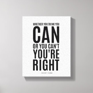 Henry Ford | Inspiration Zitat Leinwanddruck
