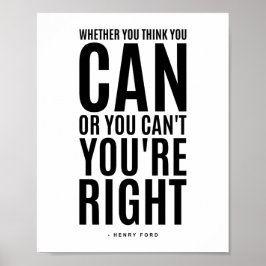 Henry Ford | Inspiration Zitat Poster