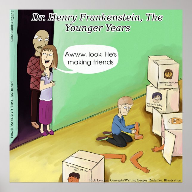 Henry Frankenstein Funny Poster (Vorne)