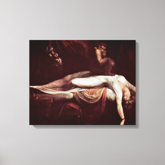 Henry Fuseli - Der Albtraum Leinwanddruck (Vorderseite)
