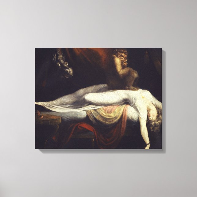 Henry Fuseli - Der Albtraum Leinwanddruck (Vorderseite)