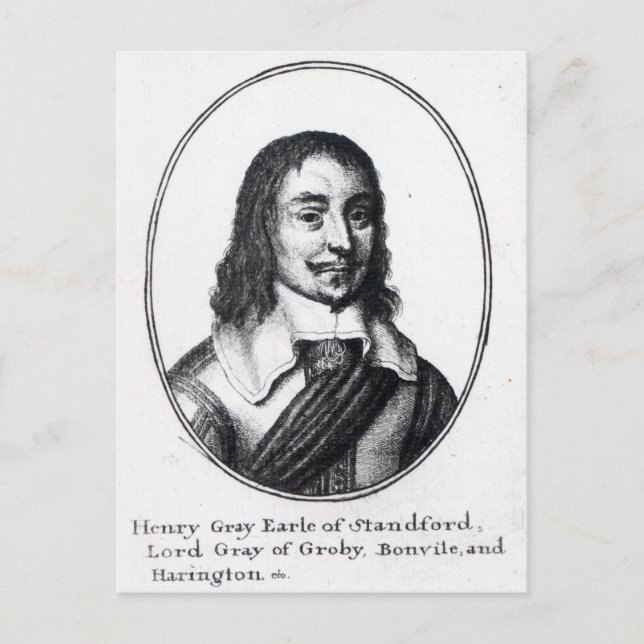 Henry Gray, 1. Earl Stamford Postkarte (Vorderseite)