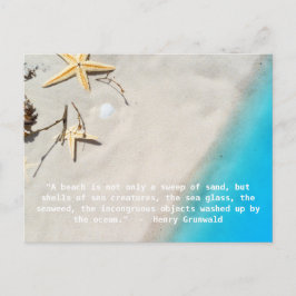 Henry Grunwald Beach Zitat Postkarte