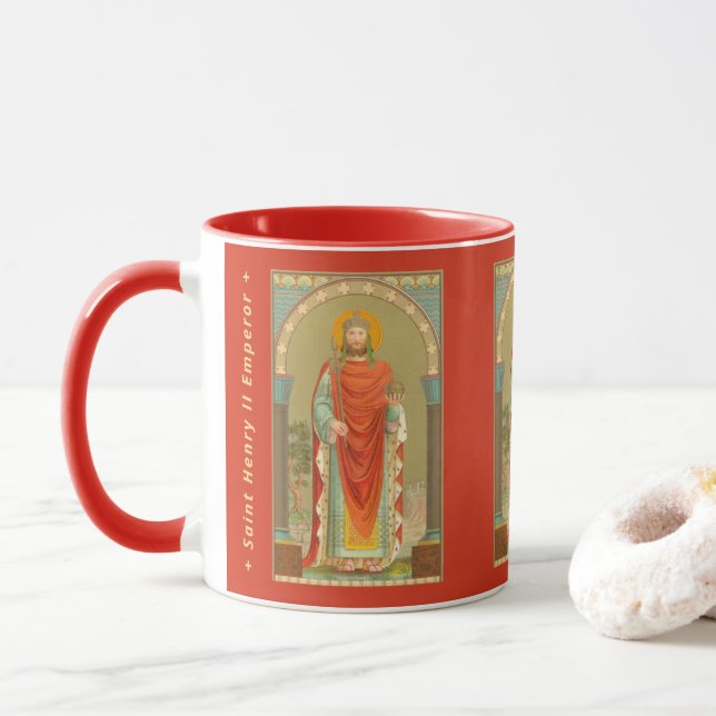 Henry II, Kaiser (BBS 10; Stil 3) Tasse (Mit Donut)