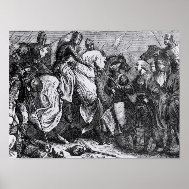 Henry III in der Schlacht von Lewes, 14. Mai 1264 Poster (Vorne)