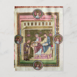 Henry III mit den Aposteln Simon und Jude Postkarte