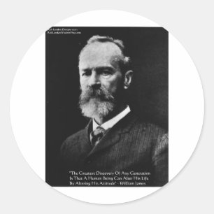 Henry James Attitude Wisdom Zitate Geschenke & Kar Runder Aufkleber