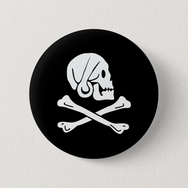 Henry jede authentische Piratenflagge Button (Vorderseite)