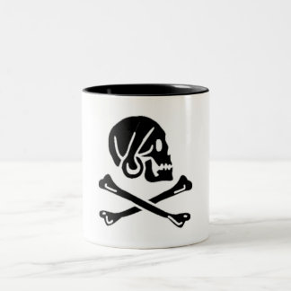 Henry jede authentische Piratenflagge Zweifarbige Tasse