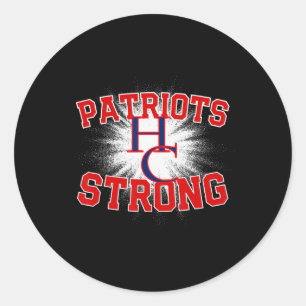 Henry Landkreis Patriots Logo Strong Flag Hs Runder Aufkleber