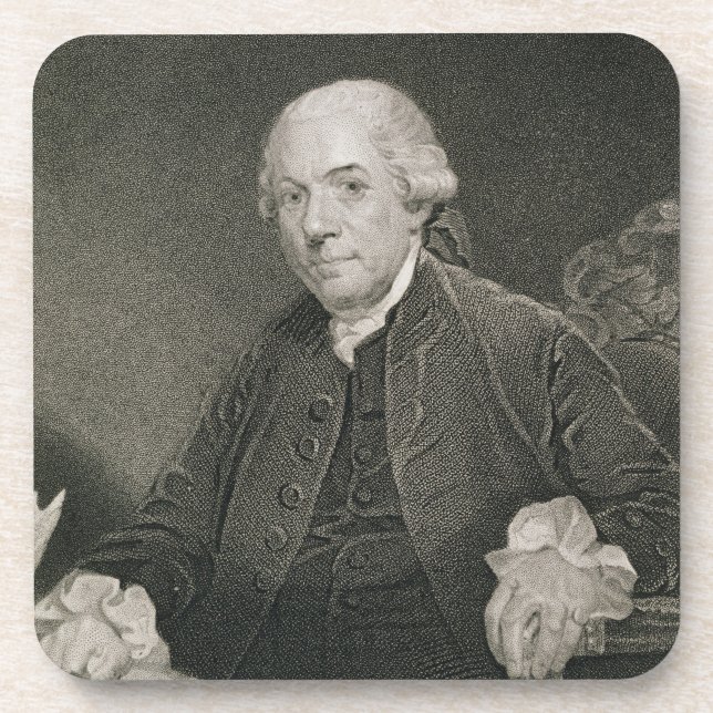 Henry Laurens, graviert von Thomas B. Welch Untersetzer (Vorderseite)