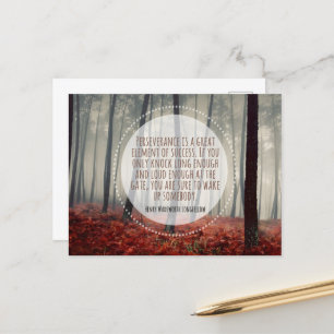 Henry Longfellow Inspiration Anführungsdauer Postkarte