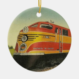 Henry M Flagler Locomotive Keramik Ornament