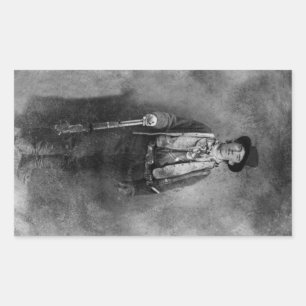 Henry McCarty, Billy, das unrechtmäßige Kind des a Rechteckiger Aufkleber