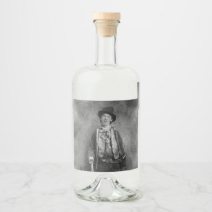 Henry McCarty, Billy der Gesetzlose Kid des Alten Alkoholflaschenetikett