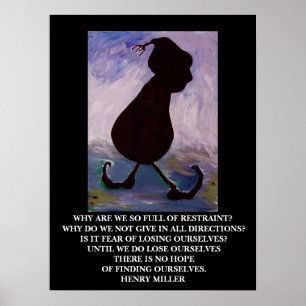 Henry Miller Zitat - Poster