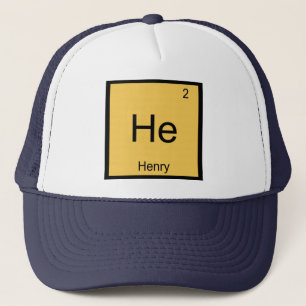 Henry  Name Chemie Element Periodensystem Truckerkappe