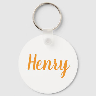 Henry name Metal ring keychain Schlüsselanhänger