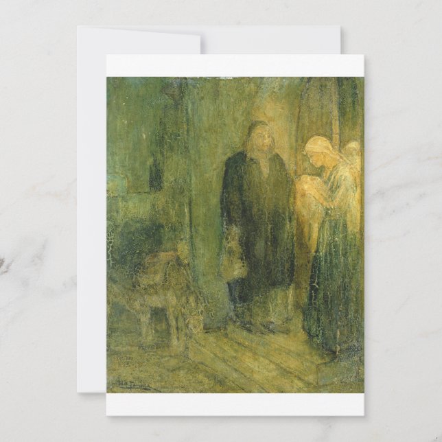 Henry Ossawa Tanner - Abfahrt nach Ägypten (Am Einladung (Vorderseite)