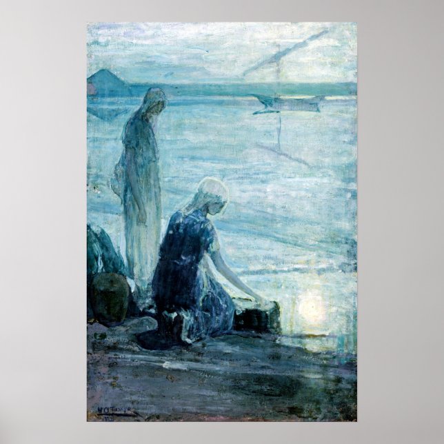 Henry Ossawa Tanner Moses in den Bullrushes Poster (Vorne)