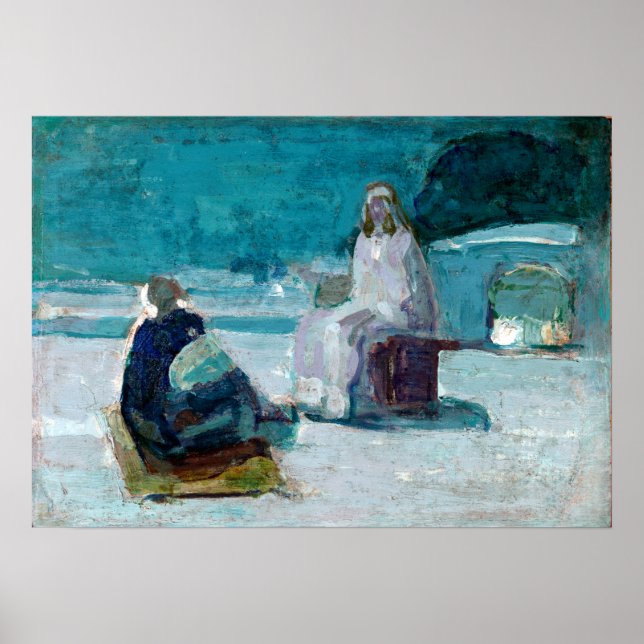 Henry Ossawa Tanner Study for Christ and Nicodemus Poster (Vorne)