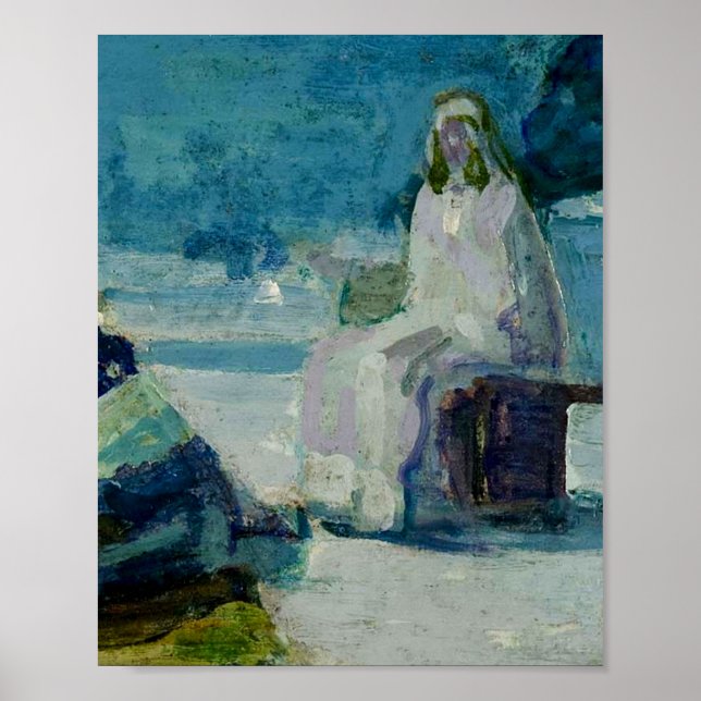 Henry Ossawa Tanner Study for Christ and Nicodemus Poster (Vorne)
