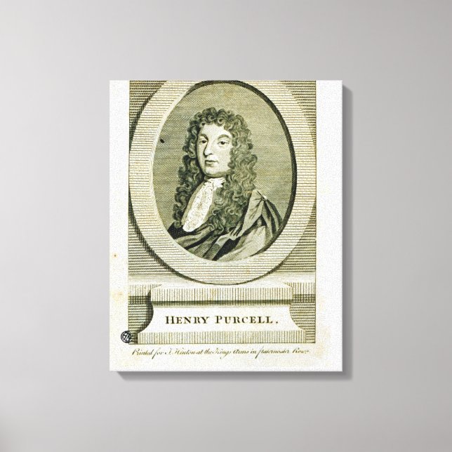 Henry Purcell , Leinwanddruck (Vorderseite)