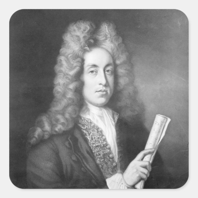 Henry Purcell Quadratischer Aufkleber (Vorderseite)