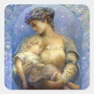 Henry Raymond Thompson: O Heilige Nacht Quadratischer Aufkleber
