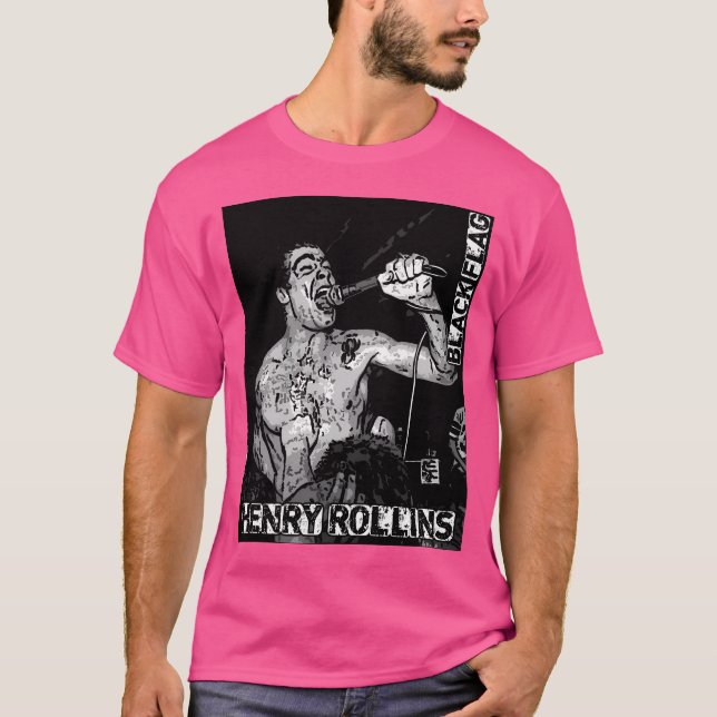 Henry Rolling Black Flag Punk T-Shirt (Vorderseite)
