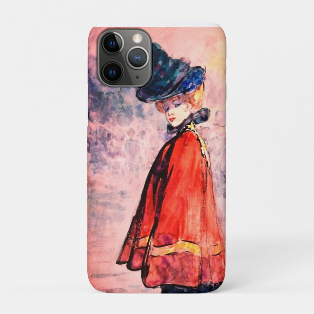 Henry Somm - Elegant in Red Cape     Case-Mate iPhone Hülle (Rückseite)