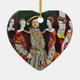 Henry The Achte und seine sechs Ehefrauen Keramik Ornament