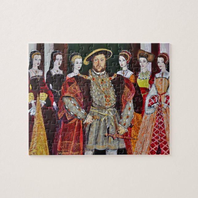 Henry The Achte und seine sechs Ehefrauen Puzzle (Horizontal)