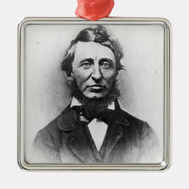 Henry Thoreau Silbernes Ornament (Vorne)