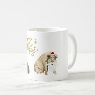 Henry und Eleanor als Weihnachtsmänner verkleidet  Kaffeetasse