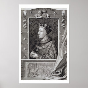 Henry V (1387-1422), after a painting in Kensingto Poster